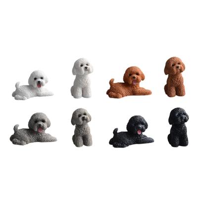 Dog Miniature Figurine Small Sculpture for Cabinet Living Room Office