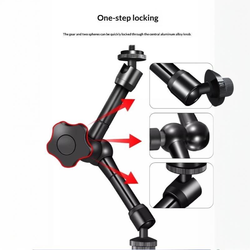 7 Inch Or 11 Inch Articulating Magic Arm + Super Clamp For Rig Camera To Lcd Monitor, Led Video Light Camera Accessories