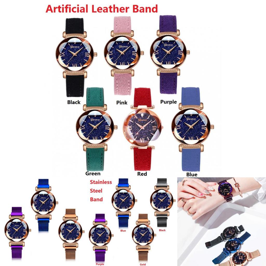 Fashionable Womens Bracelet Watch With Timeless Starry Sky Design And Alloy Case