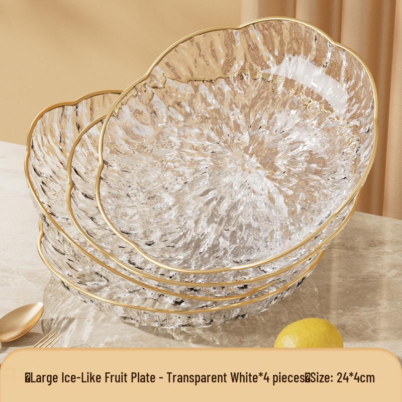 Modern Luxury Fruit and Snack Display Plate for Living Room