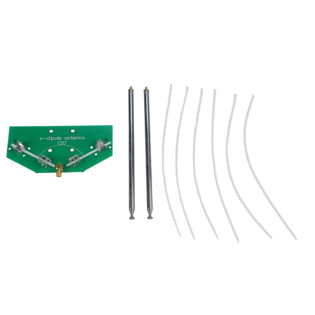 Soldering Required V Dipole Antenna Kit with Adjustable Length Features