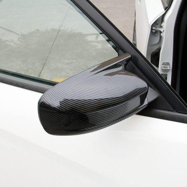 Dodge Challenger Carbon Fiber Grain ABS Rearview Mirror Covers (1 Pair) Standard