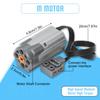 Zylopa 48-piece Technic-Motors power supply function set is compatible with major brands of Technic-Parts-Pieces servo motor cases