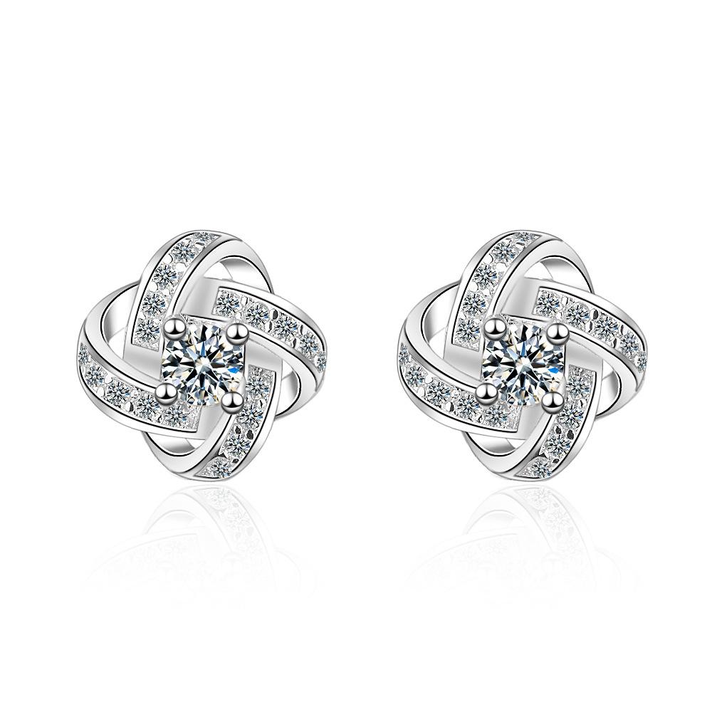 925 Sterling Silver Hot Snake AAA Zircon Stud Earrings For Women Exquisite Student Girlfriend Jewelry Accessories Wedding PartyGood product