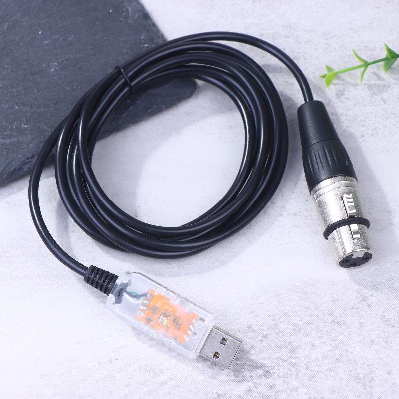 Usb To Dmx Interface Adapter Qlc Dmx512 Computer Pc Stage Lighting Controller Dimmer For Sgm Dmxking Dmxcontrol Freestyler Cable