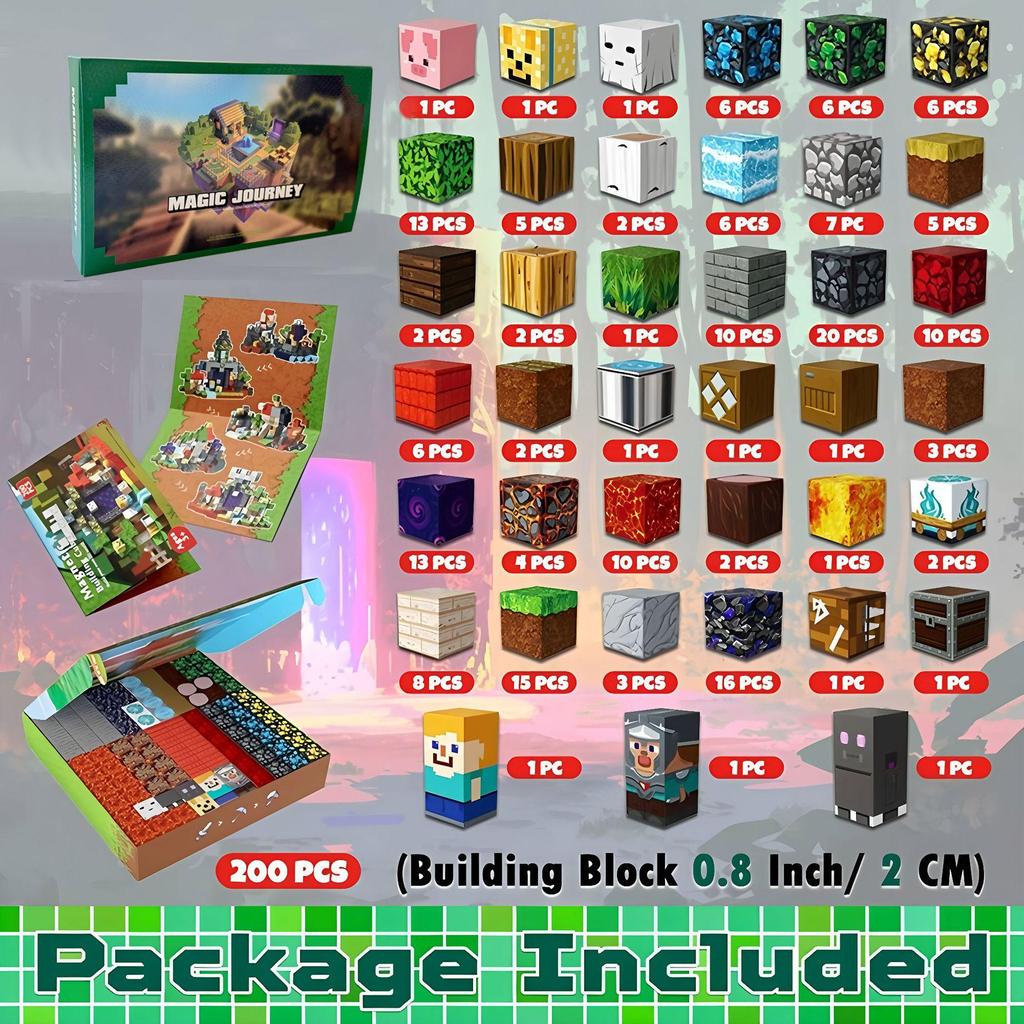 Magnetic Forest Building Blocks: Educational Toy Set for Children
