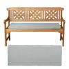 3-seater Outdoor Garden Swing Seat Cushion Sponge Waterproof Bench Seat Cushion Garden Decoration Chair Cushion