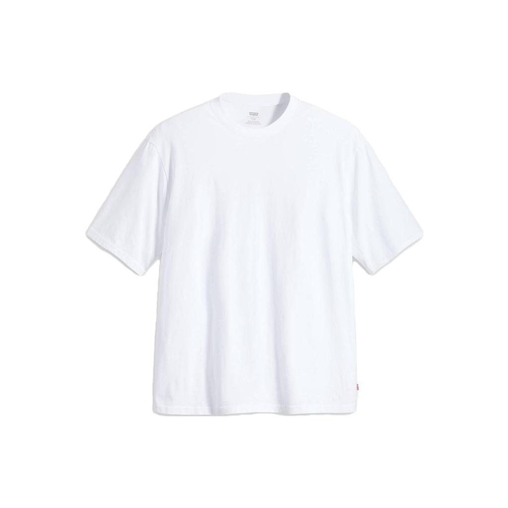 Levis Solid Color Fitted Crew Neck Short Sleeve T-Shirt Men Tops White A6770-0001