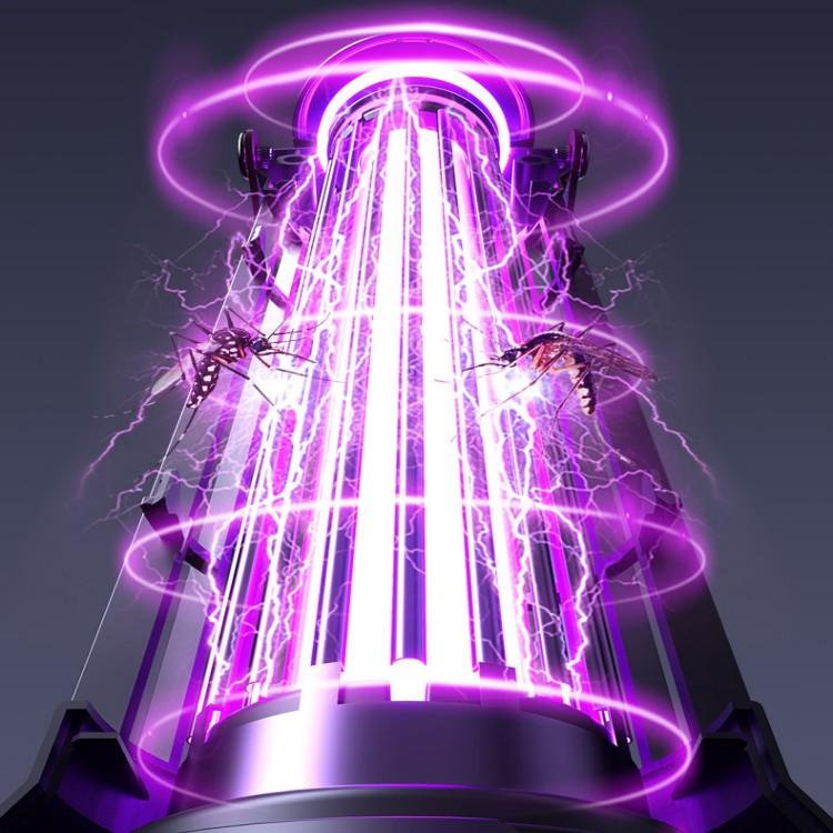 Bug Zapper Lamp Bulk Rechargeable Mosquito Killer Fly Zapper Mosquito Trap Outdoor Portable Lamp with USB and Hanging Loop 5
