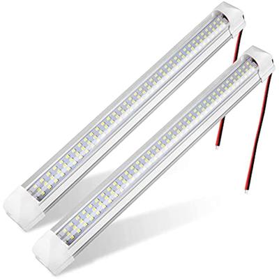 2 x 108 LED Innenbeleuchtung 12 V 6 W LED Streifen mit An/Aus Schalter Auto Innenbeleuchtung LED Leselampe Leuchtstofflampe für Auto Wohnmobil Van