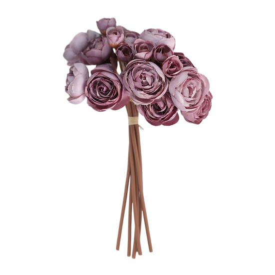 Yousheng Artificial Ranunculus Asiaticus Realistic Fake Silk Flower Home Office Wedding Party DIY Bouquets Faux Flower Centerpieces Decoration