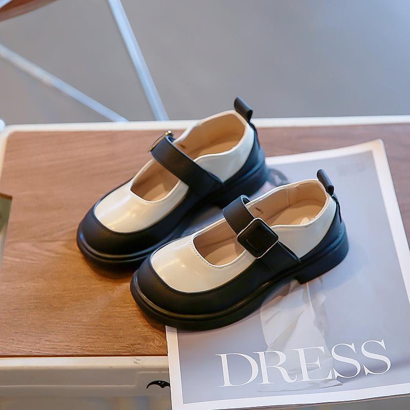 

Стильная кожаная обувь для девочек, туфли Мэри Джейн на мягкой подошве, модные туфли принцессы для девочек 36 белый