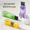 3-in-1 Multifunktionales Reinigungsbürsten-Set: Tassendeckel, Spalt, Strohhalm & Isolierbecherbürste