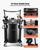 VEVOR Pressure Pot Tank, 20 L Heavy Duty Steel Pressure Pot Tank with Three Quick-Connect Couplers for Home Use, DIY, Art Creations