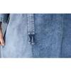 New Vintage Summer Denim Dress Women Plus Size Elegant Loose Blue Maxi Basic Dresses O Neck