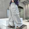 Boys' 2025 Spring/Autumn Casual Cargo Pants: Cool, Loose-Fit Streetwear for Children