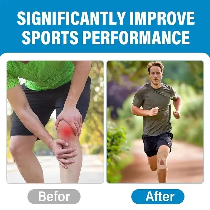 5Pcs Kinesiology Tape for Knee Sport Protection Elastic Patches Breathable Precut Knee Athletic Tape for Shoulder Muscle Support