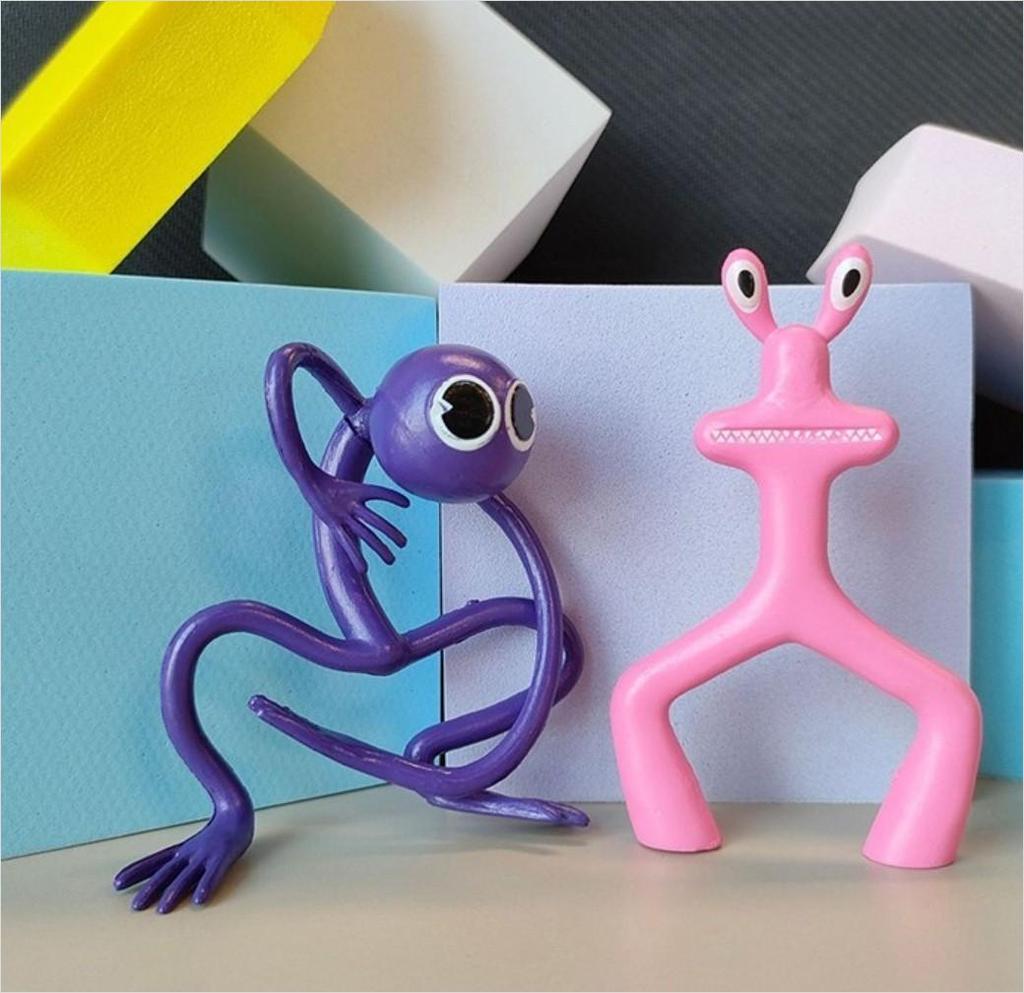 Set di Figure Giocattolo da Costruzione RAINBOW FRIENDS (Confezione da 8), Dalla COREA