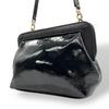UsedShoulder Bag Black Patent Leather Women