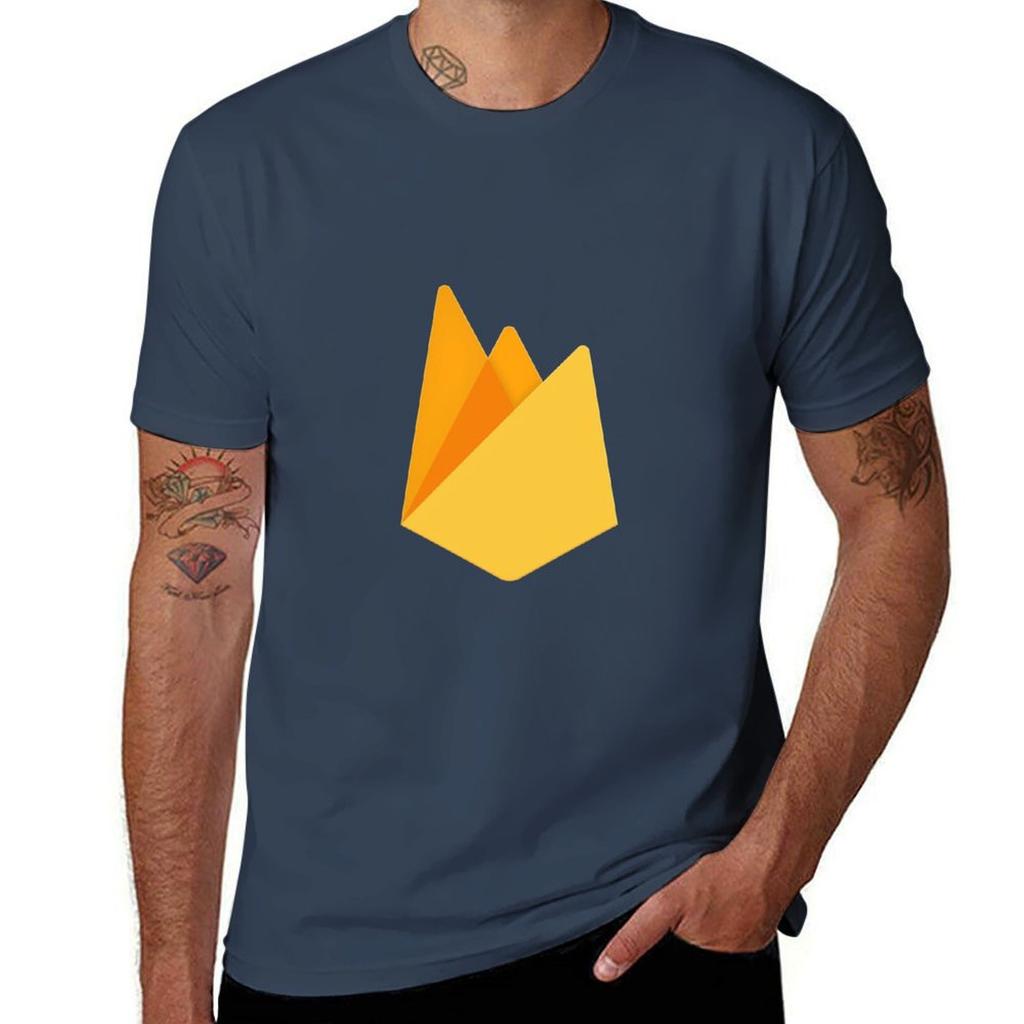 Firebase TShirt Basic Simple Design Short Sleeve Shirt