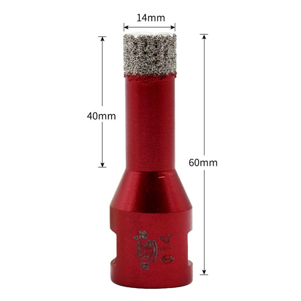M14 6-28mm Otwarty granitowy lutowany otwór marmurowy Wiertło diamentowe próżniowe