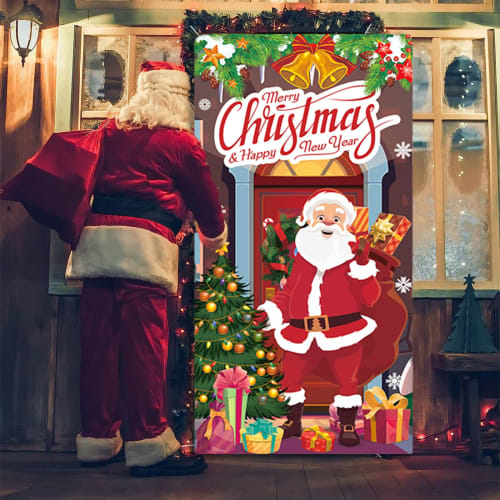 Christmas Tapestry Balloon Set Extra Large Size Can Stand Merry Christmas Decoration Luxury Set Santa Aluminum Balloon Celebration Party Decoration Ph