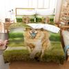 Cute Dog Bedding Set Single Twin Full Queen King Size Pet Dog Bed Set Aldult Kid Bedroom Duvetcover Sets 3D Print 030