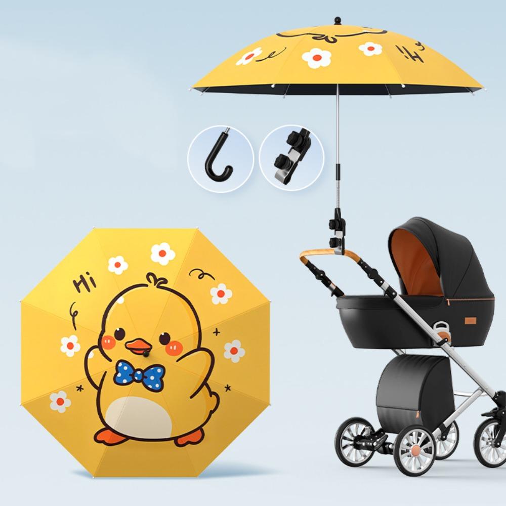 360 Degree Baby Stroller Umbrella Adjustable Sunscreen Umbrella Stroller Sunshade  Baby Tricycle Style B