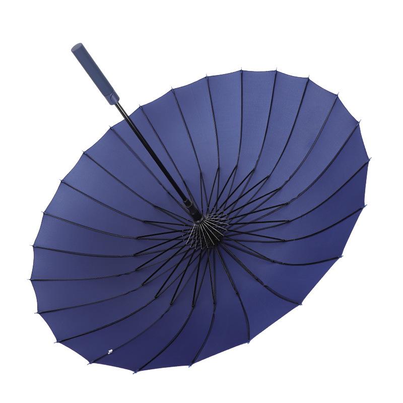 Creative 24 bone color scheme handle umbrella large double reinforced thickened umbrella long handle umbrella