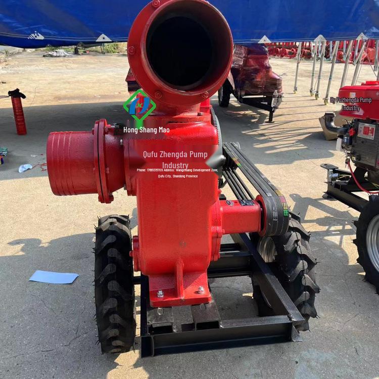 Cast Iron 6" Self-Priming Pump with Water-Cooled Diesel Engine for Farmland Irrigation and Drainage