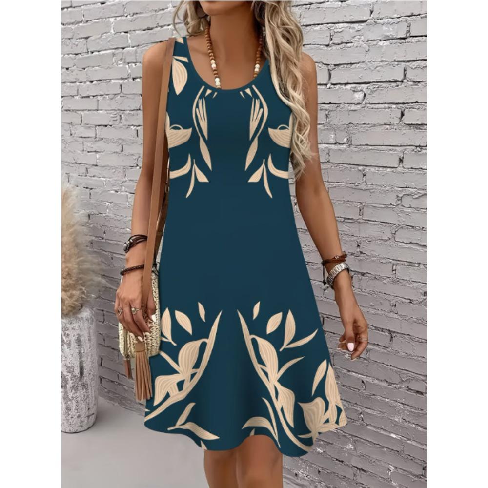 Summer Sleeveless Dress Women Fashionable Colorful Stripe 3d Print Beach Vacation Mini Dresses Comfortable Plus Size 8XL Soft Breathable Vest Dress