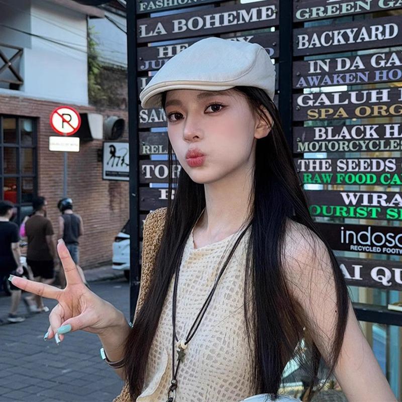 Vintage Newsboy Hat Fashion Travel Flat Cap Spring Summer Casual Newsboy Gatsby Cap for Women