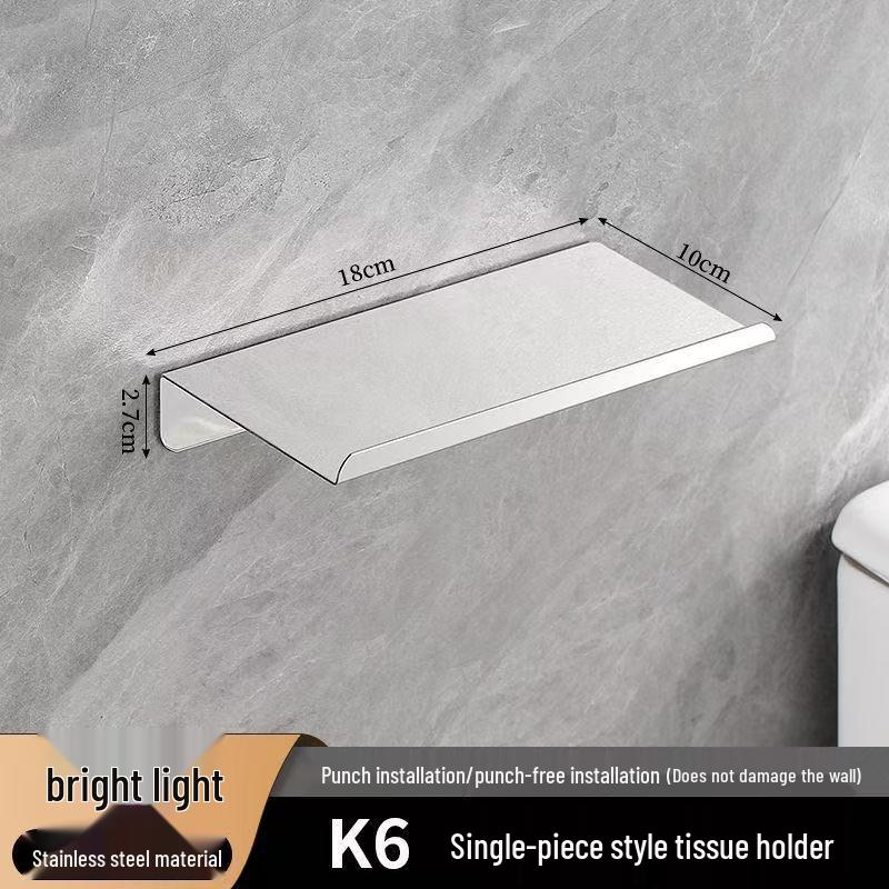 

Stainless Steel Toilet Paper Holder with Shelf for Bathroom