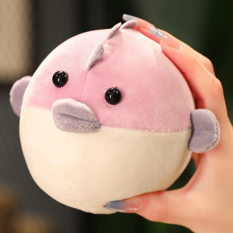 Niedliche kleine Kugelfisch-Puppe Plüschtier Kugelfisch-Puppe Squeeze Dekompression Quetschball Kinder Beruhigungspuppe