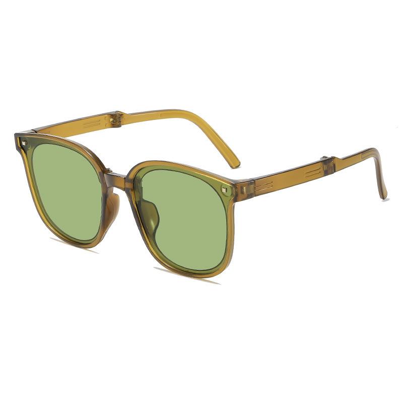 Foldable Second-Generation Sunglasses, Advanced Sunscreen Sunglasses, Women'S Trend Outdoor Travel Vacation Driving Glasses