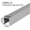 Setup Seamless Sliding Rotary Pulley Technology For Maximum 60kg Load Capacity Folding Door Pulley Sliding Track