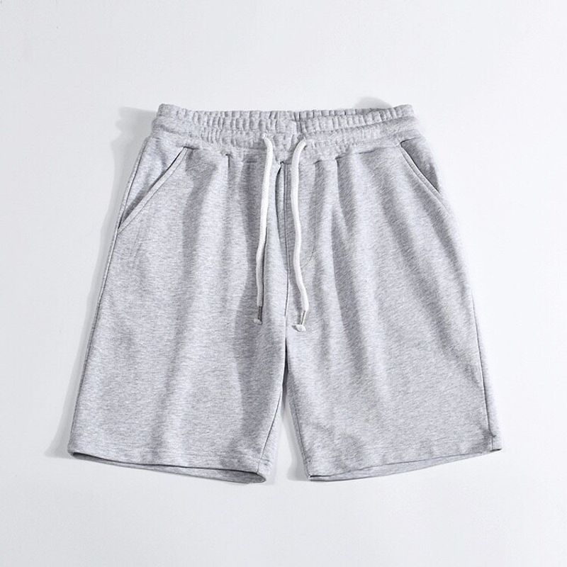 Export Balance Cargo with Logo Cut off Men Terry Cotton Shorts Summer Loose Sports and Leisure Export Parka Beach Shorts
