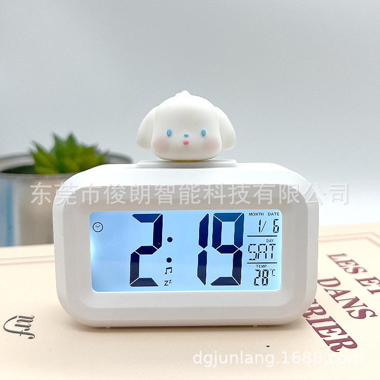 Creative Mini Electronic Clock Backlit Luminous Small Alarm Clock Cartoon Student Clock Smart Clock Holiday Gifts Alarm Clock