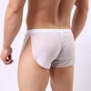 Side Split Mens Briefs Sexy Shorts Sheer Underwear Pure Size See Elastic Waistband