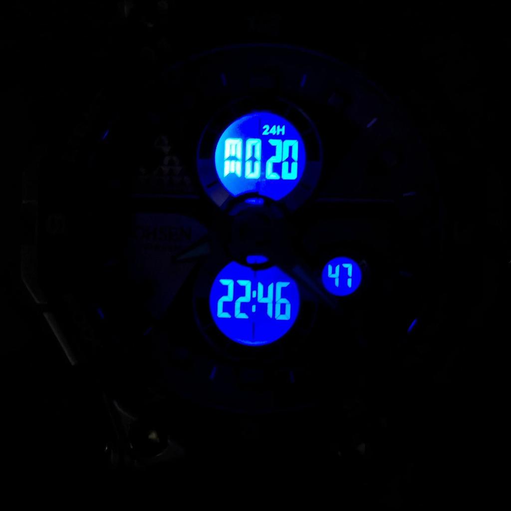 Fashion Trendy Sports Men's Electronic Watch LED Light Analog Digital Dual Display Calendar Multifunctional Watch Reloj Hombre