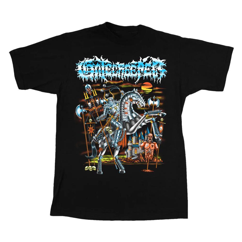 Vtg Gatecreeper Band KNIGHT AND STEEL Cotton Black All Size Unisex Shirt Unisex T-Shirt XXXXL