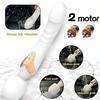 Dual Head Vibrator Clitoris G-spot Dildo Vibrator Clit Vagina Nipple Anal Stimulation Massager Rechargeable Waterproof Adult Sex Toys for Women