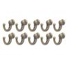 10Pcs Curtain TieBacks AntiRust Sturdy Durable Convenient Tassel Hooks for Coat Clothing Keys Towels