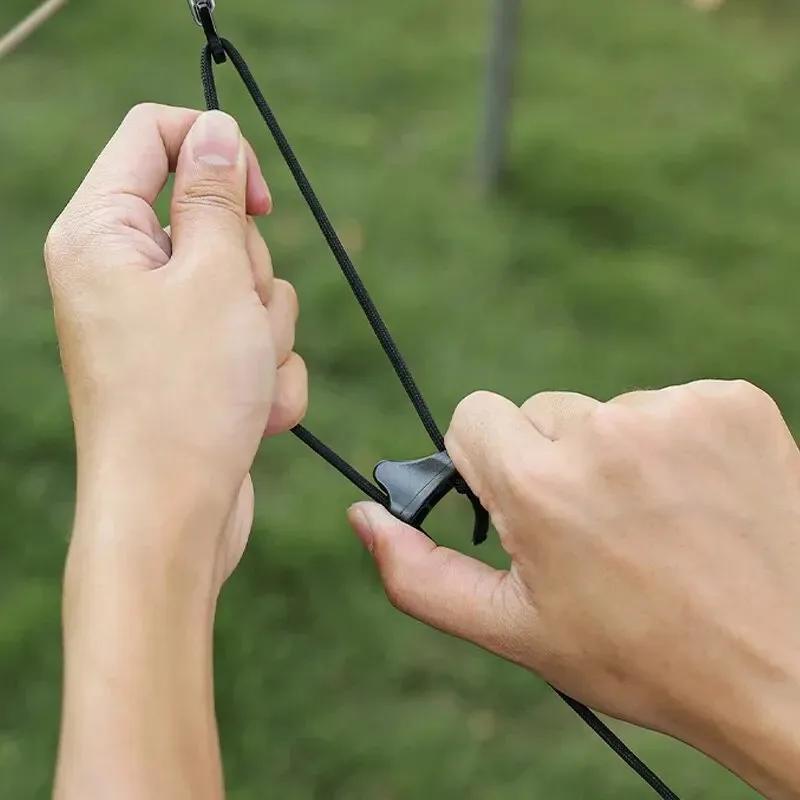 Tragbare Outdoor Winddichte Wäscheleine Verstellbare Wäscheleine Baldachin Hängeseil Wäscheleine Multifunktionale Camping Wäscheleine