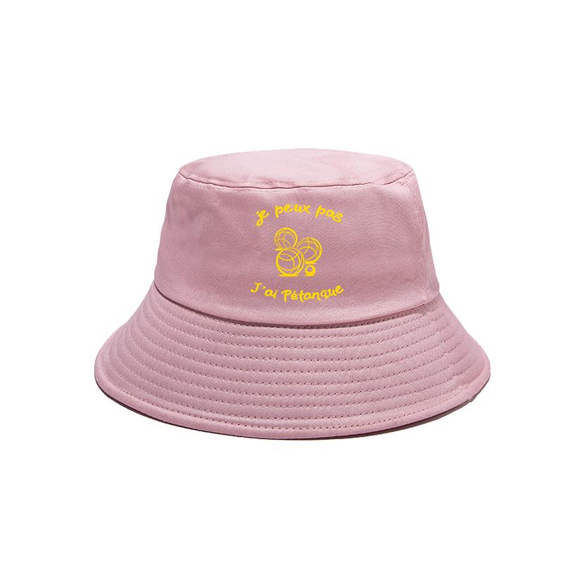 

Funny French Petanque boule Bucket Hats Fashion Cool Caps Summer Outdoor Sunscreen FisherUnisex Hat MZ-366 One Size