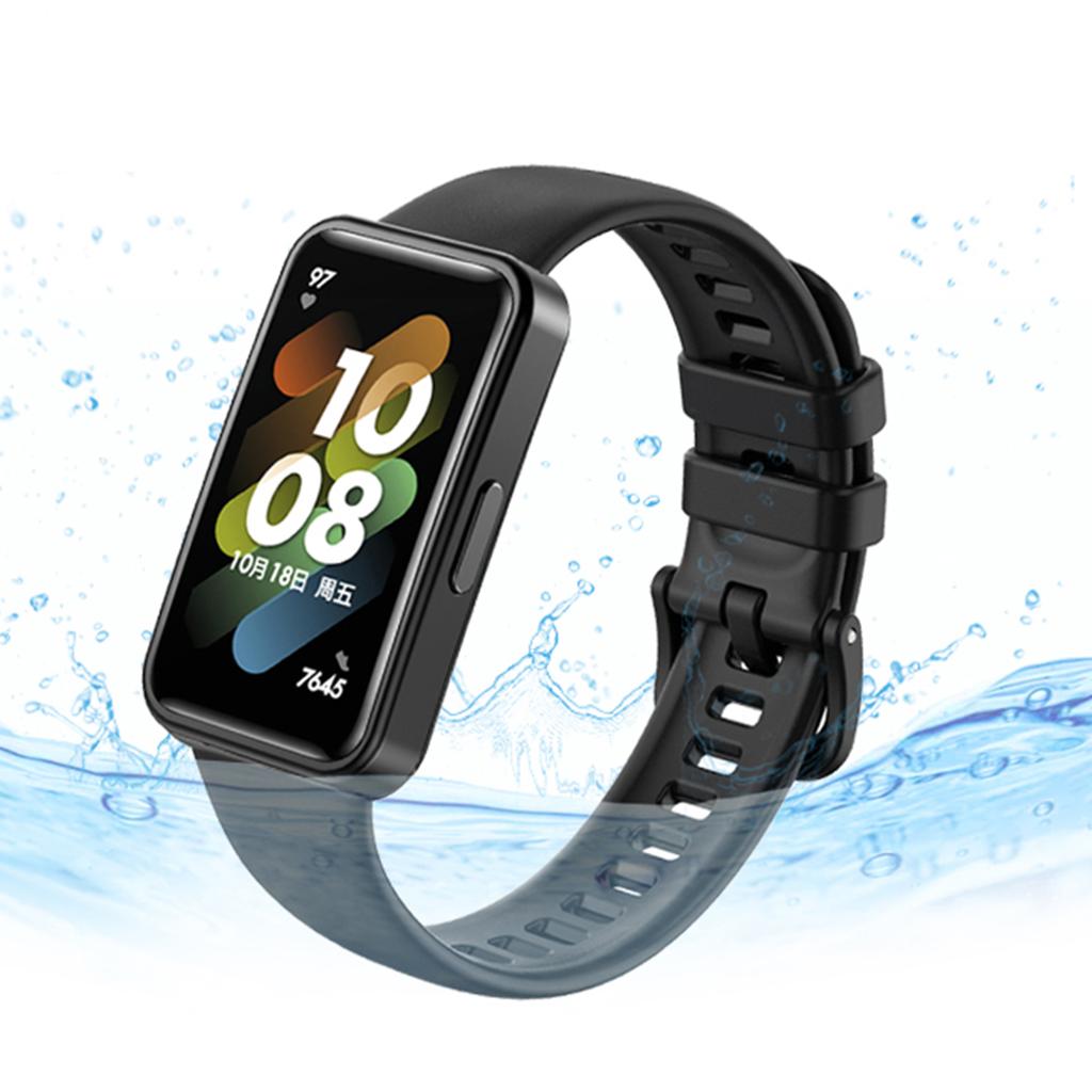 Silicone Strap Waterproof Bracelet Durable Compatible for Band 8 Smartwatch Fashionable Band Belt Anti-scratch Wristband