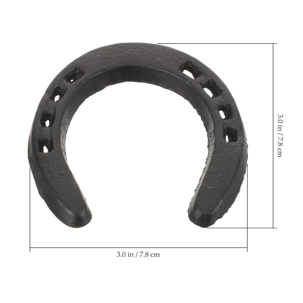 Large Cast Iron Horseshoe Wall Hanging Metal Wall Sculpture Horseshoe Shaped Figurines Iron Wall Art Sculptures Horseshoe