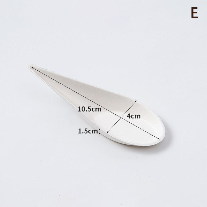 

25Pcs Disposable Tasting Dishes Compostable, Microwavable, and Freezable White Bagasse Food Containers for Home Use