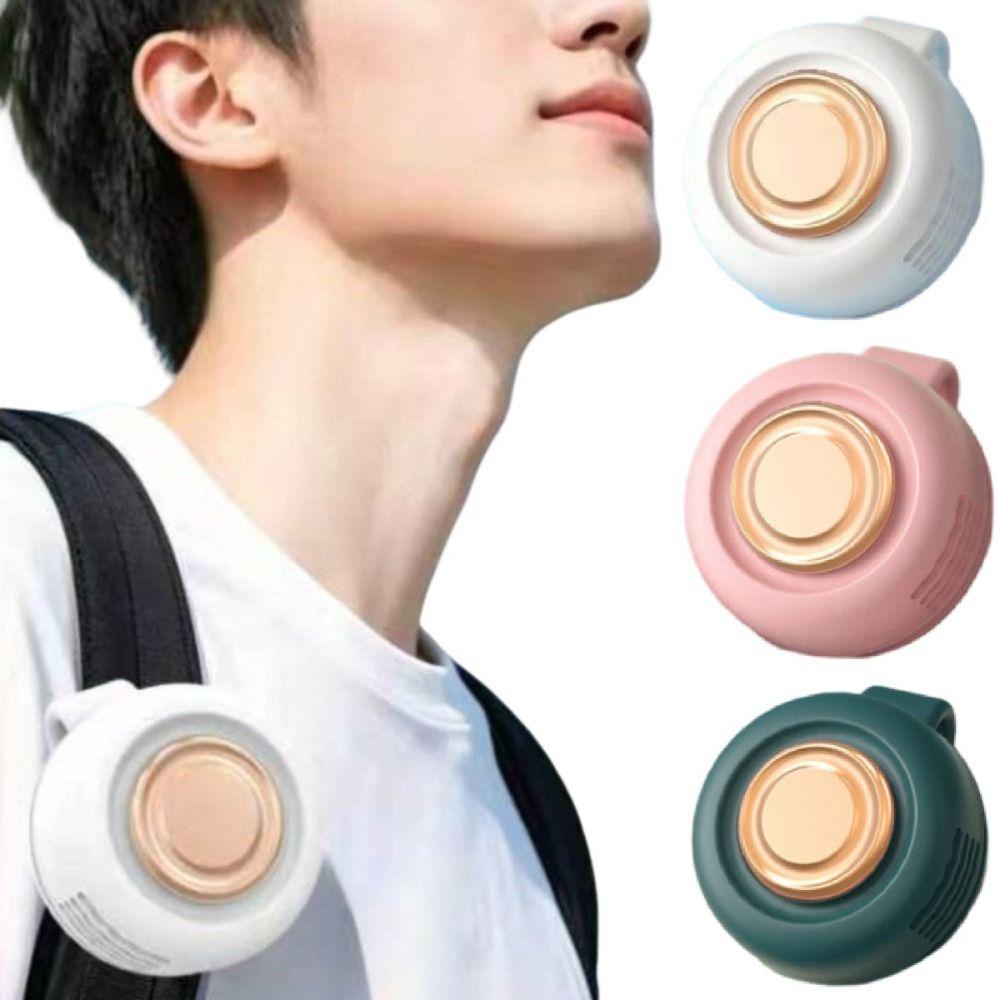 Mute Personal Cooling Clip Fan Bladeless Hanging Waist Fan Handheld Air Cooler  Indoor Outdoor Use