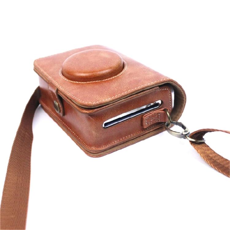 PU Leather Camera Case for Mini EVO Instant Camera with Adjustable Strap